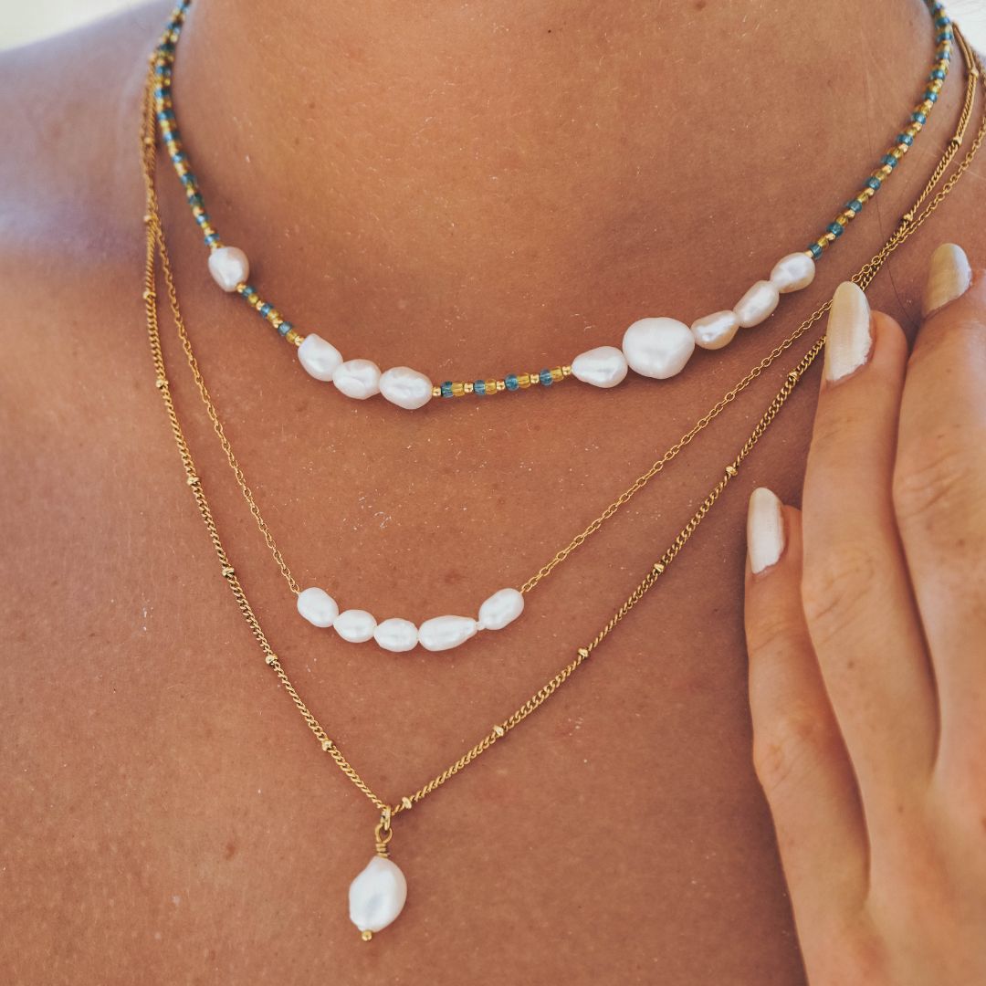 Elegant Celina Halsband med Lyxiga Sötvattenspärlor