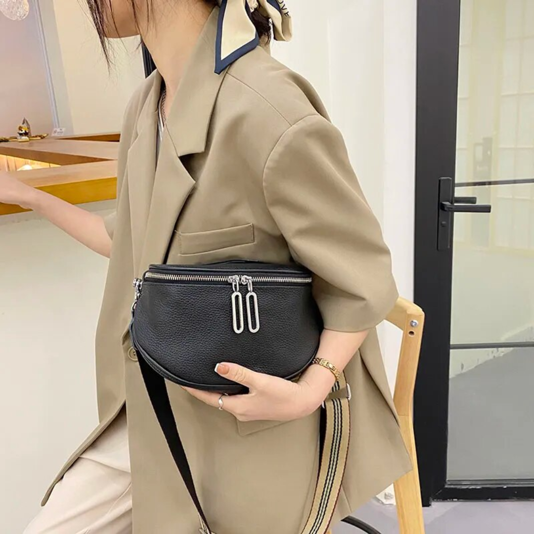 Lucy Leather Bag – Trendy and Cute Leather Saddle Bag