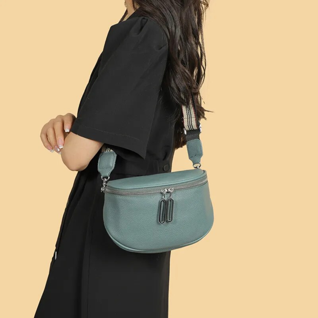 Lucy Leather Bag – Trendy and Cute Leather Saddle Bag