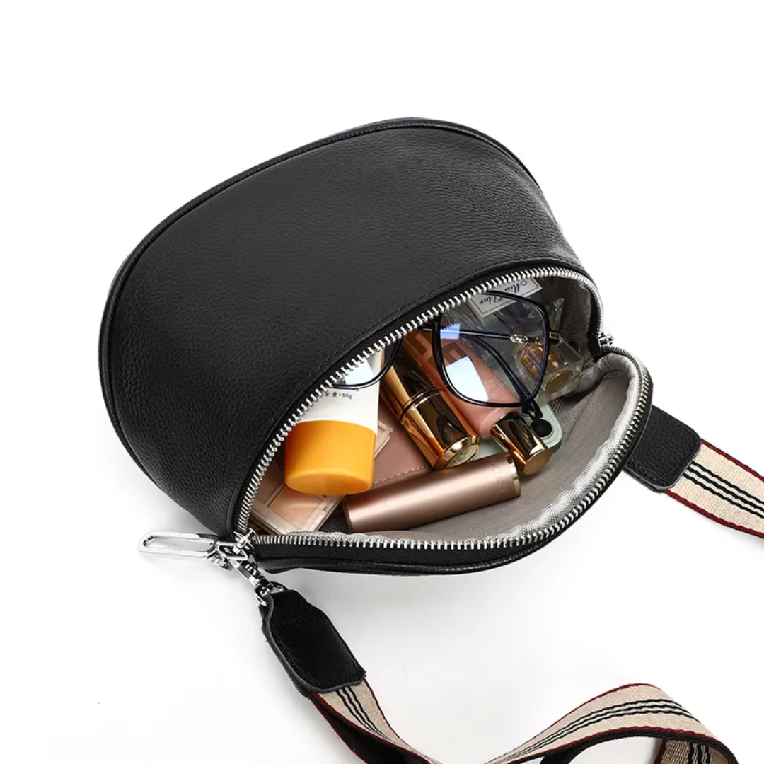 Lucy Leather Bag – Trendy and Cute Leather Saddle Bag