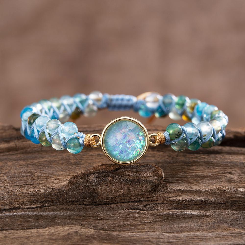 Liora Bracelet - Elegant Blue Opal Jewelry