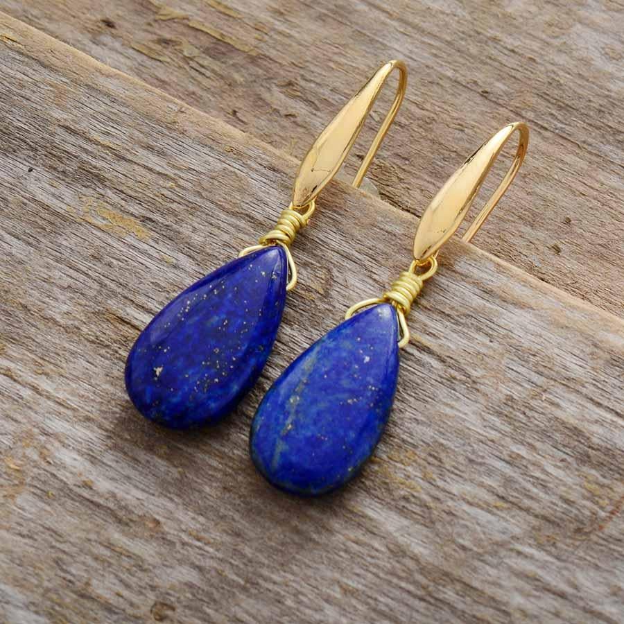 DreamLapis Earrings – Elegant Deep Blue Earrings