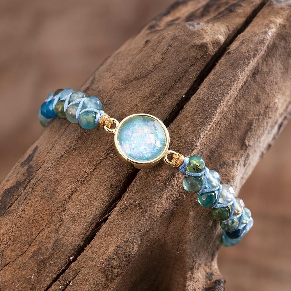 Liora Bracelet - Elegant Blue Opal Jewelry