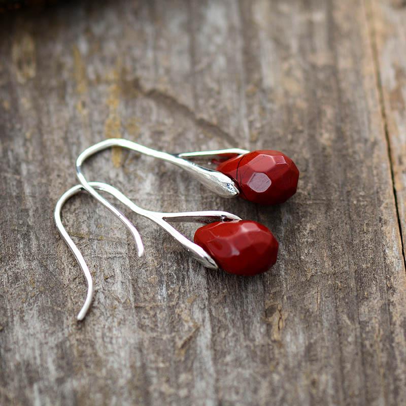 Serenella Drops - Elegant earrings with natural gemstones