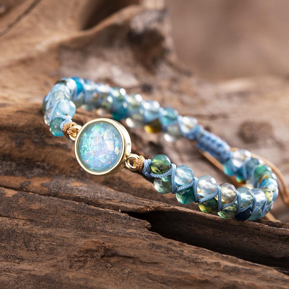 Liora Bracelet - Elegant Blue Opal Jewelry