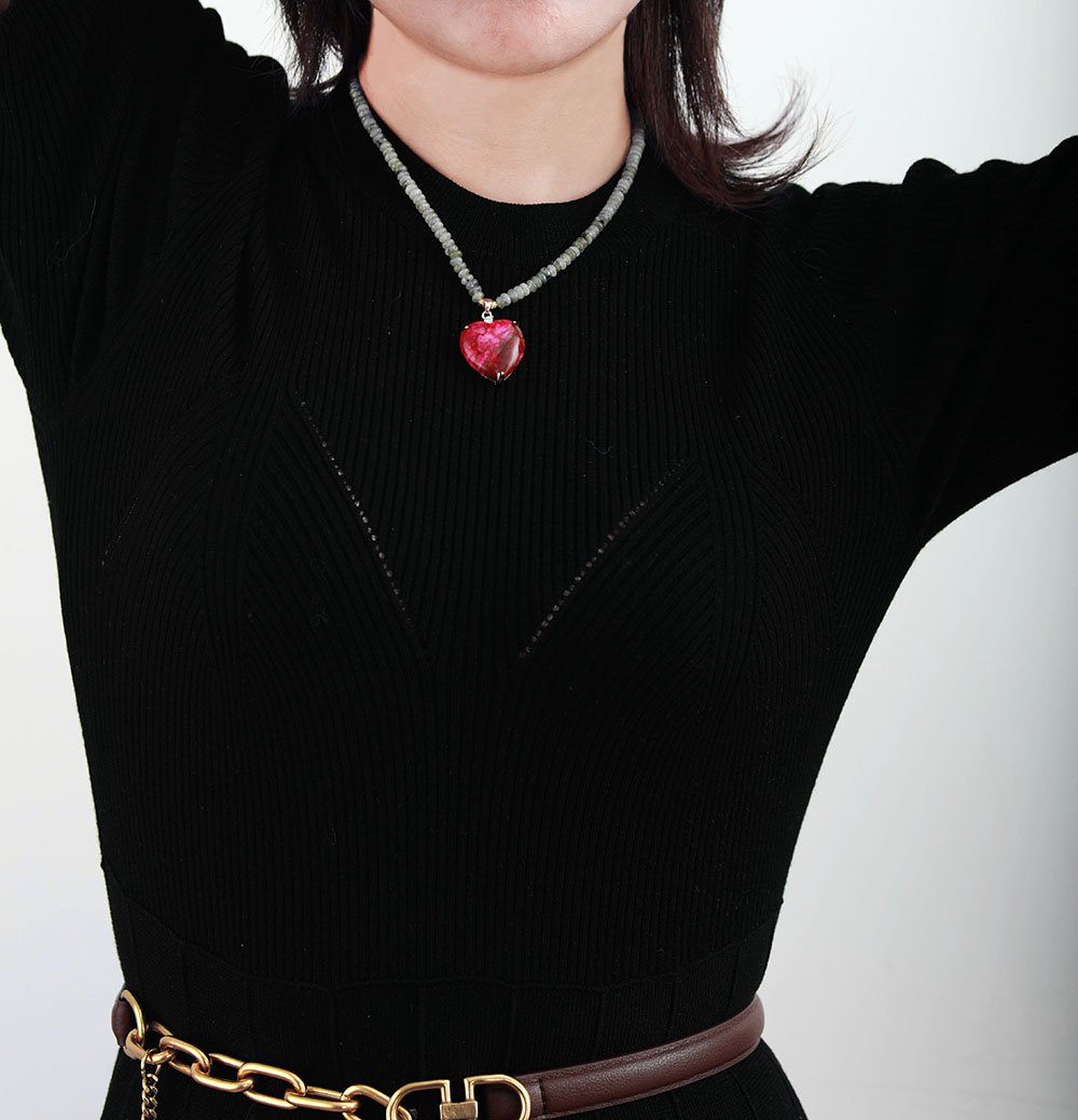 Nova Heart Charm Necklace – Stylish Desk Ornament