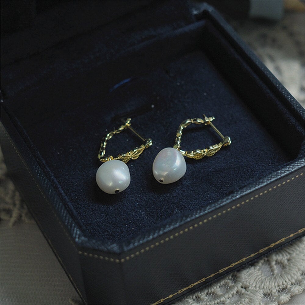 Vivienne Earrings - Natural Pearl Earrings