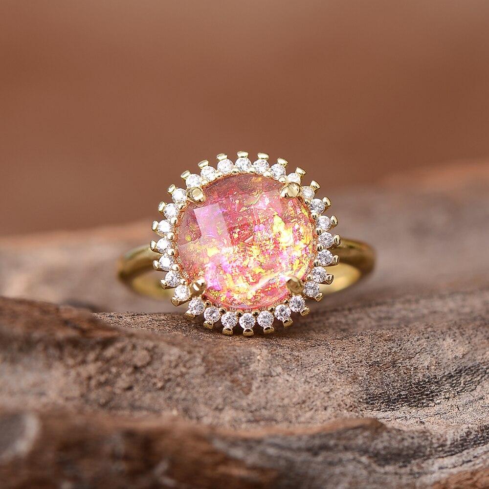 Elowen Glow Ring - Mysterious Cocktail Ring with Elegant Design
