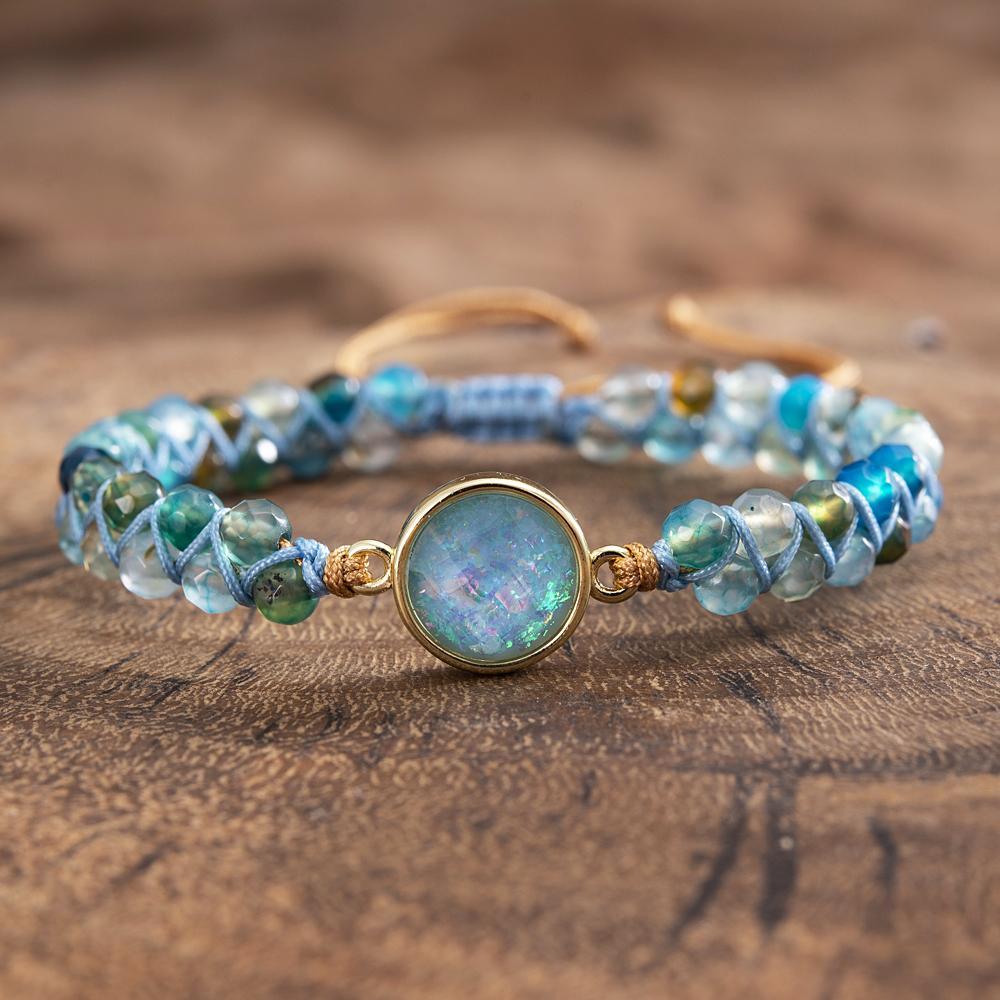 Liora Bracelet - Elegant Blue Opal Jewelry
