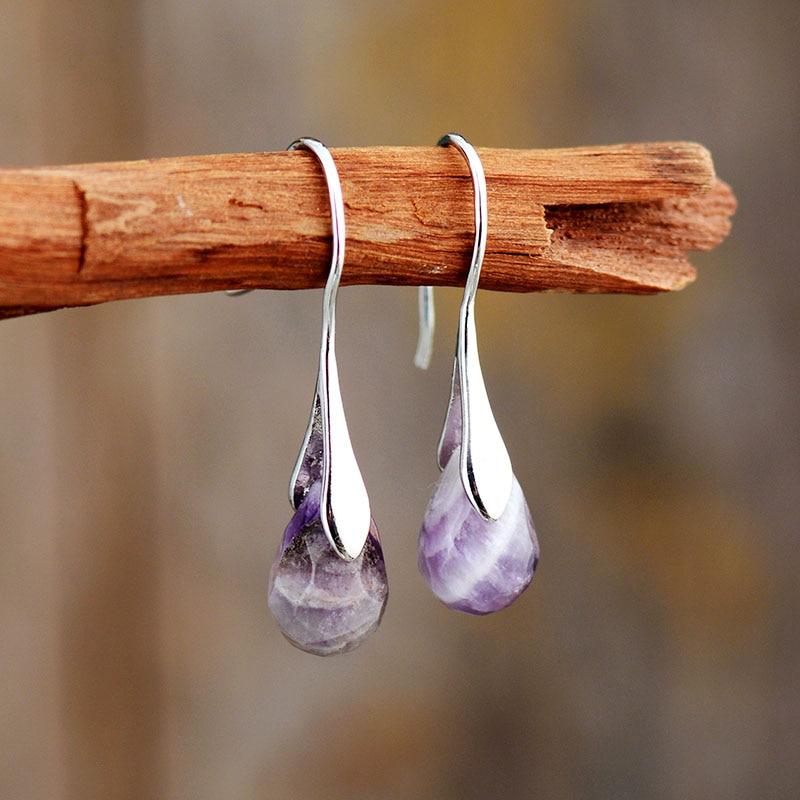 Serenella Drops - Elegant earrings with natural gemstones