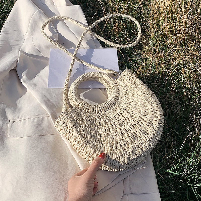 RomyBag – Summer Woven Shoulder Bag for Women