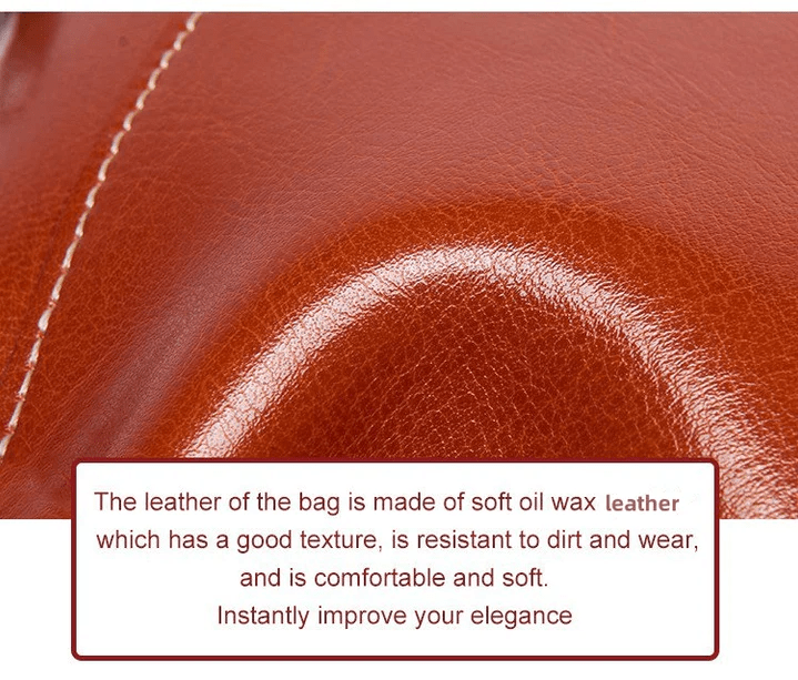 LeatherVibe - Elegant Leather Crossbody Bag