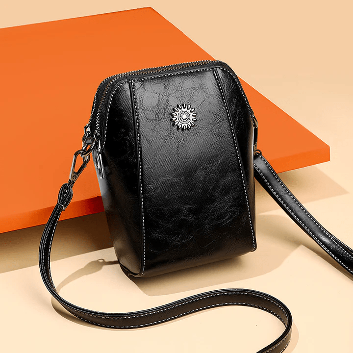 LeatherVibe - Elegant Leather Crossbody Bag