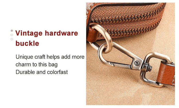 LeatherVibe - Elegant Leather Crossbody Bag