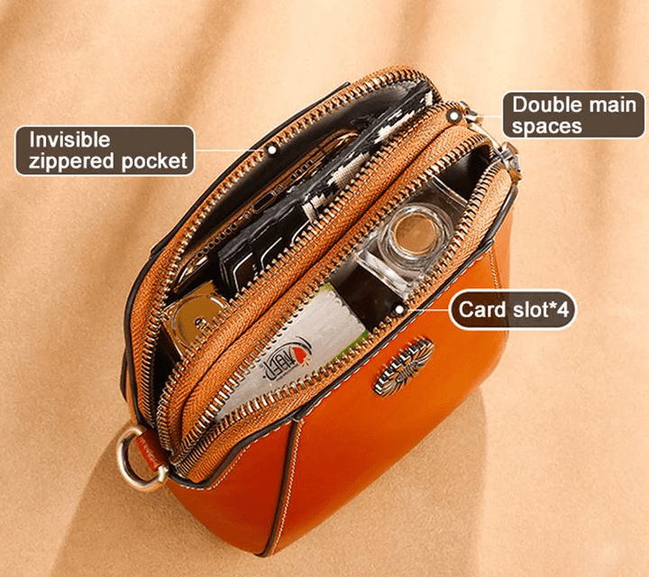 LeatherVibe - Elegant Leather Crossbody Bag