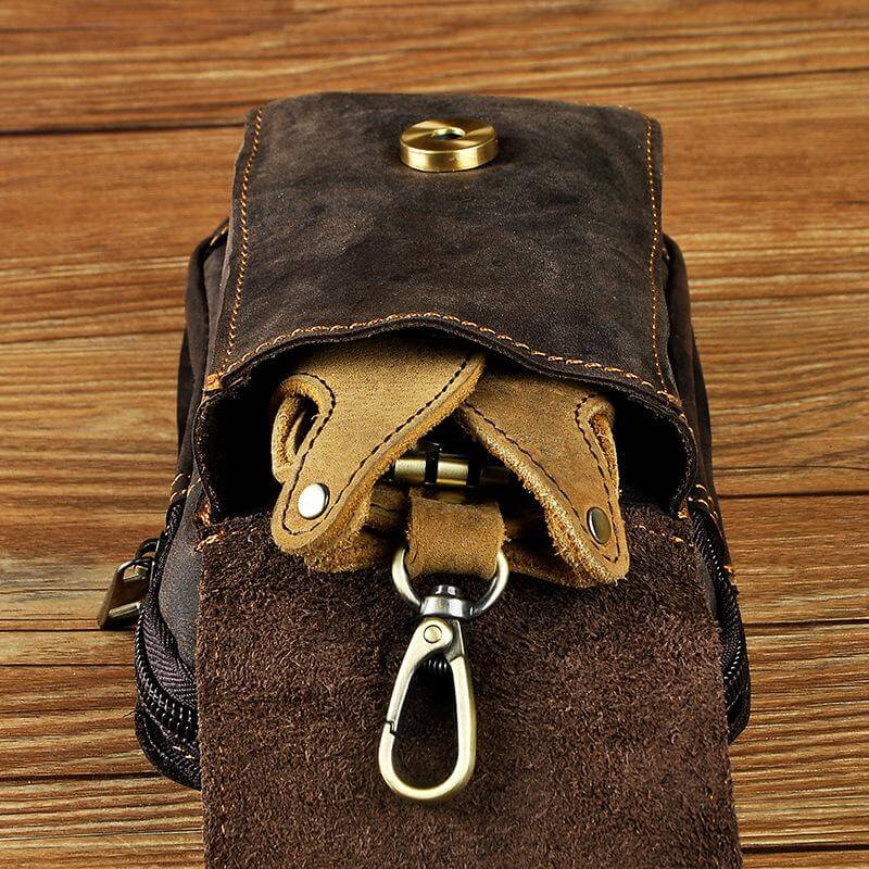 EliteGuard – Luxury Leather Carrying Strap for Men