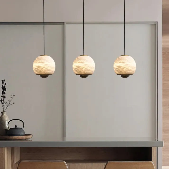 LumiereNordique Elegance Ceiling Lamp - Scandinavian Marble Pendant Lamp