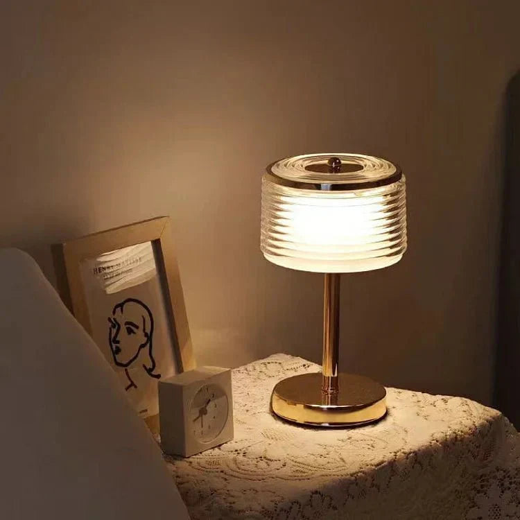ElegantGlow - Innovative Multi-Layer Table Lamp in Gold