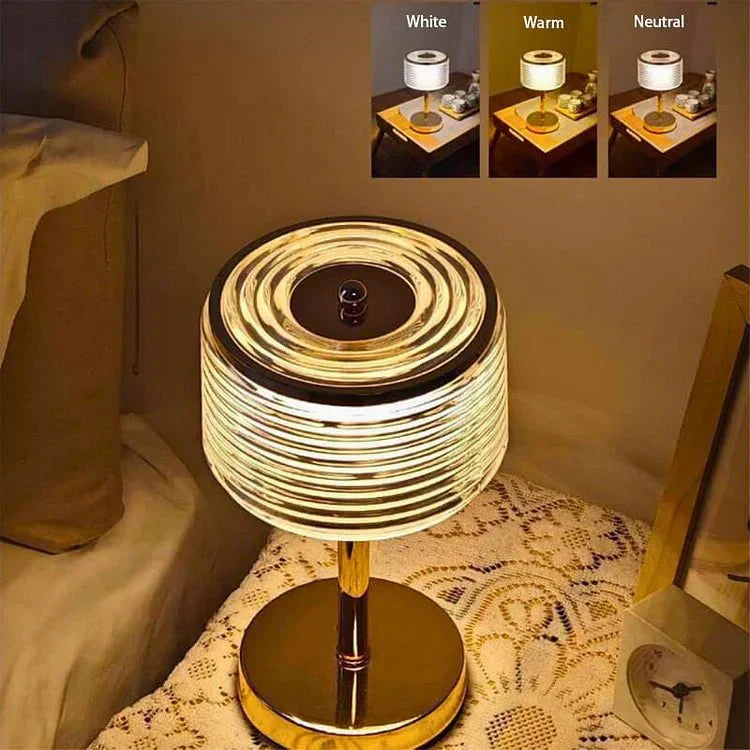 ElegantGlow - Innovative Multi-Layer Table Lamp in Gold