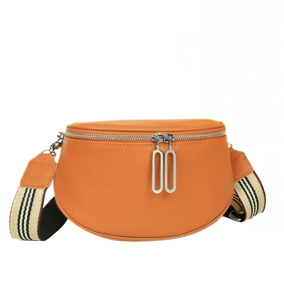 Lucy Leather Bag – Trendy and Cute Leather Saddle Bag