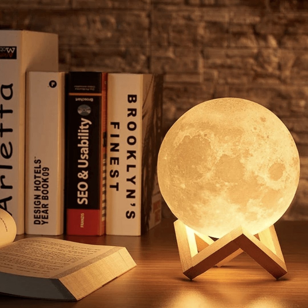 Magical Moonlight - with Wireless Touch Control and Wooden Stand