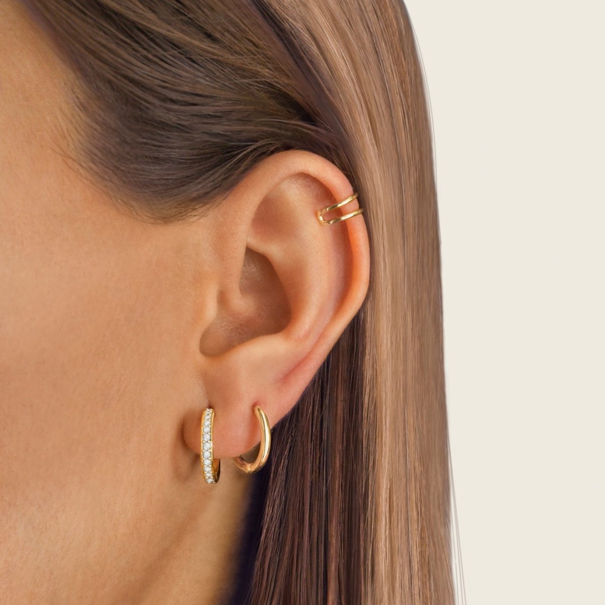 Shiny Iriana Earrings with Radiant Zirconia