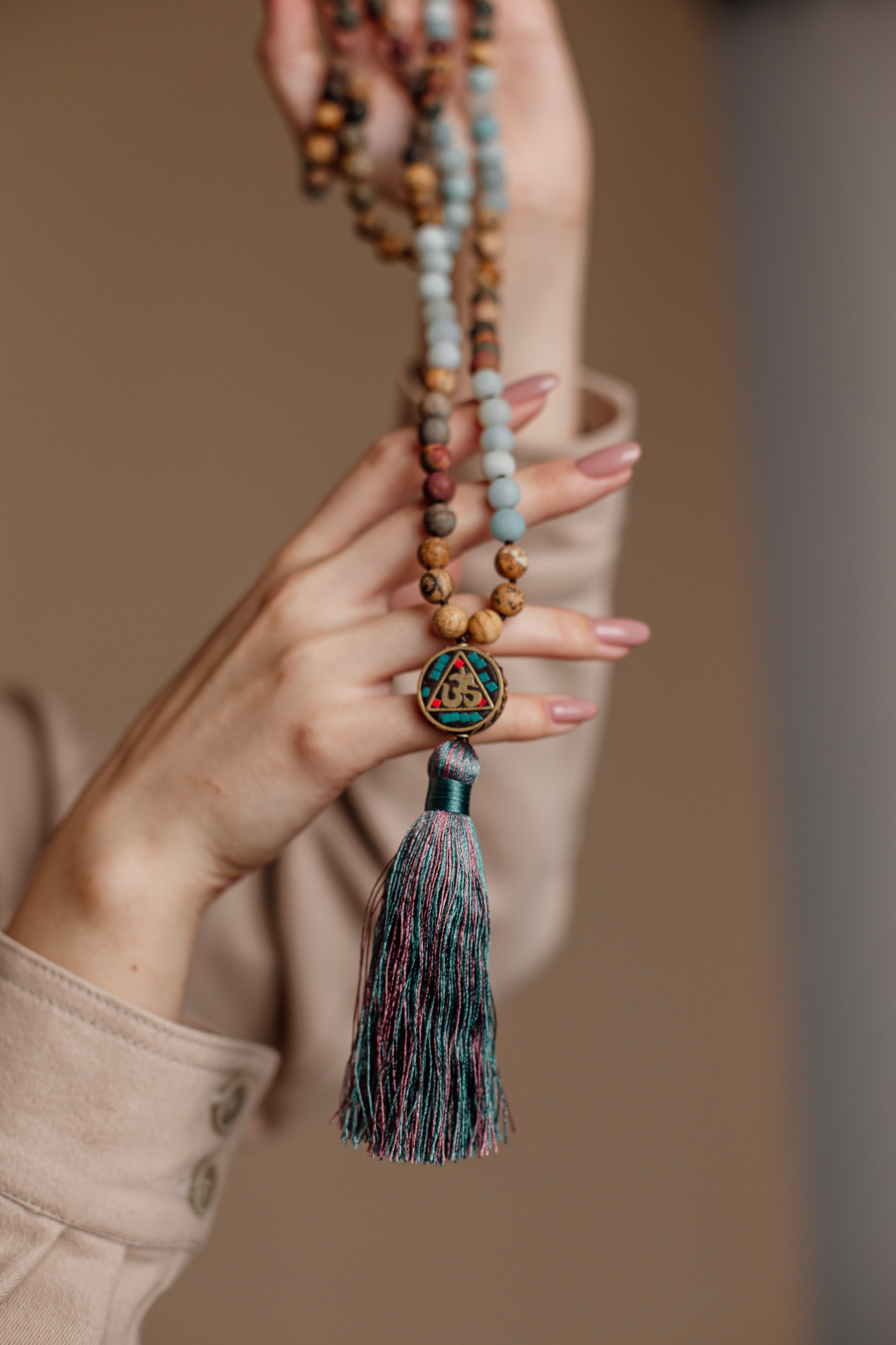 Anaya Mala Bead Necklace - Spiritual Accessory