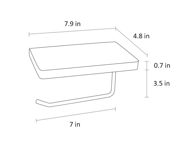 WoodNest - Stylish Wooden Toilet Paper Holder with Storage Space