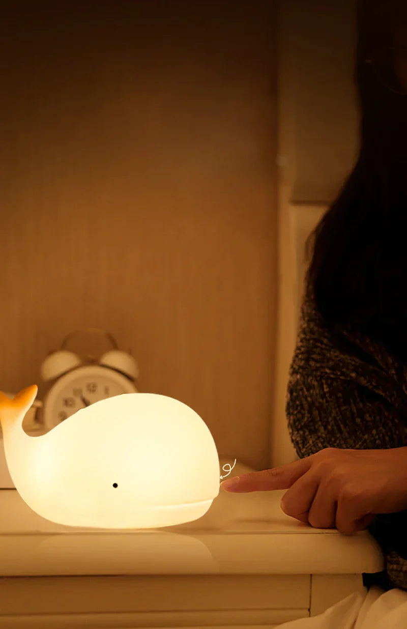 GlowWhale - Captivating Whale Night Light with Colored Effects
