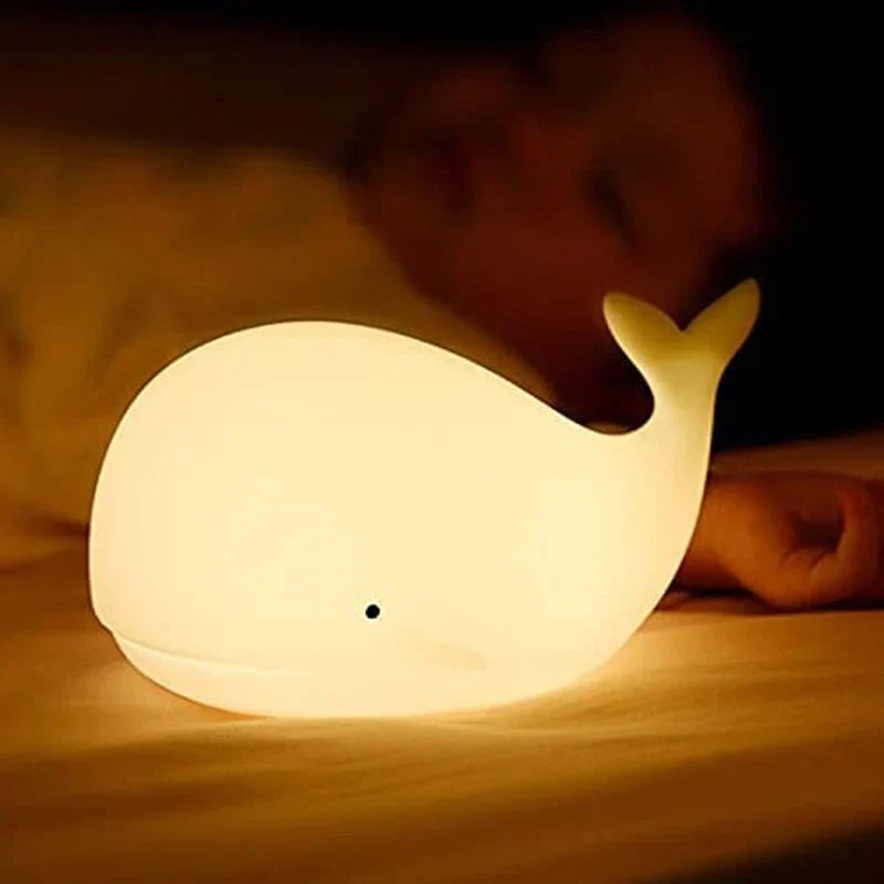 GlowWhale - Captivating Whale Night Light with Colored Effects