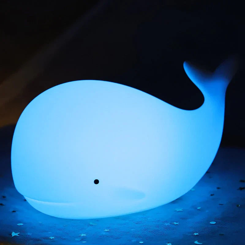 GlowWhale - Captivating Whale Night Light with Colored Effects
