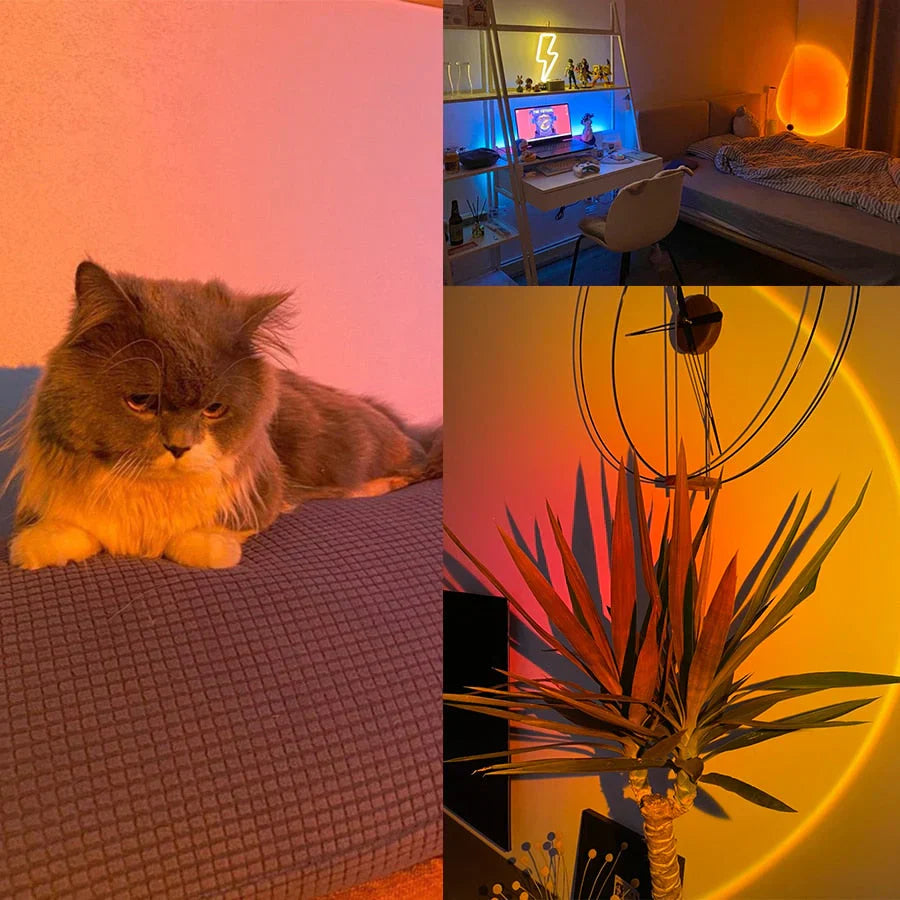 GlowSphere – Magical sunset lamp with 4 colors