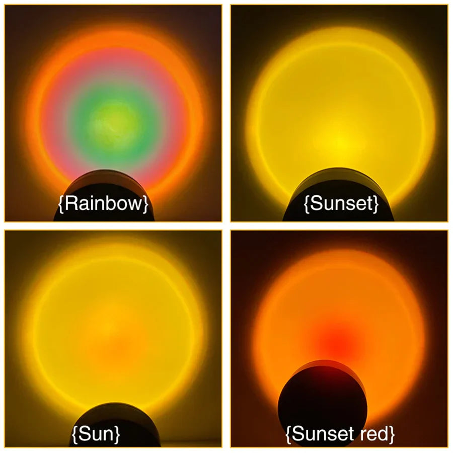 GlowSphere – Magical sunset lamp with 4 colors