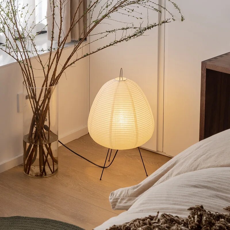 RadiantHue: Enchanting Rice Paper Lamp for Harmonious Lighting