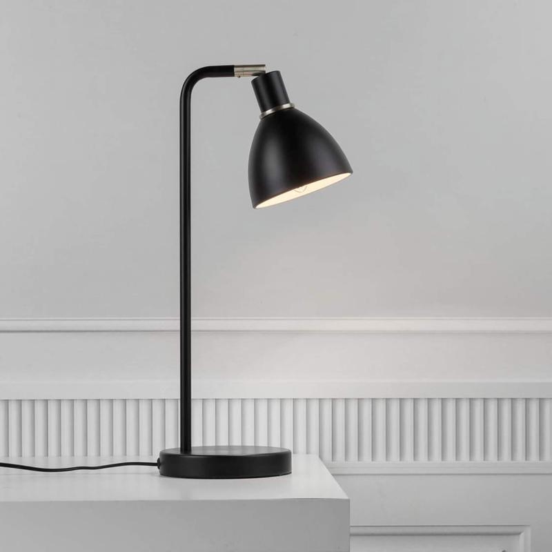 GrantLuxe Light Table Lamp - Black Table Lamp for Luxurious Work Environment
