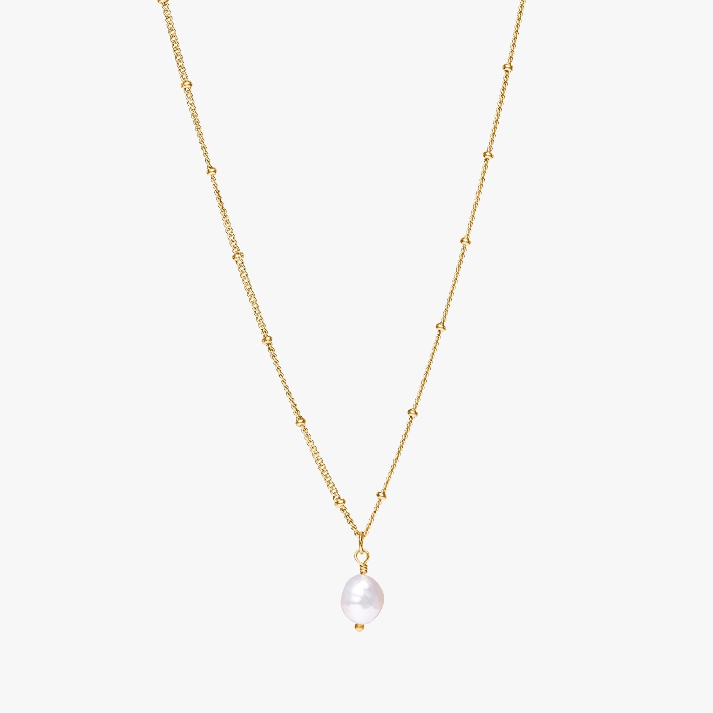 Elegant baroque pearl pendant necklace - Anisa