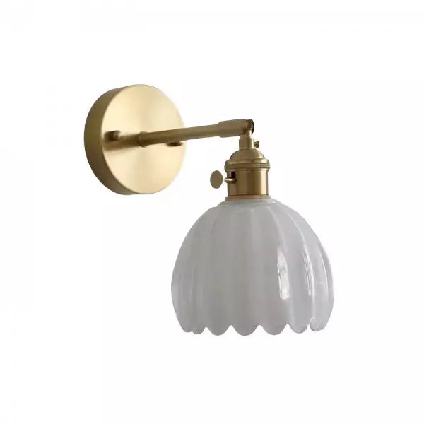 RetroLume – Tulip-Shaped Glass Wall Lamp with Vintage Charm