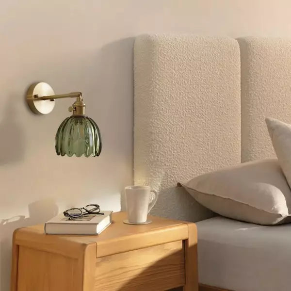 RetroLume – Tulip-Shaped Glass Wall Lamp with Vintage Charm