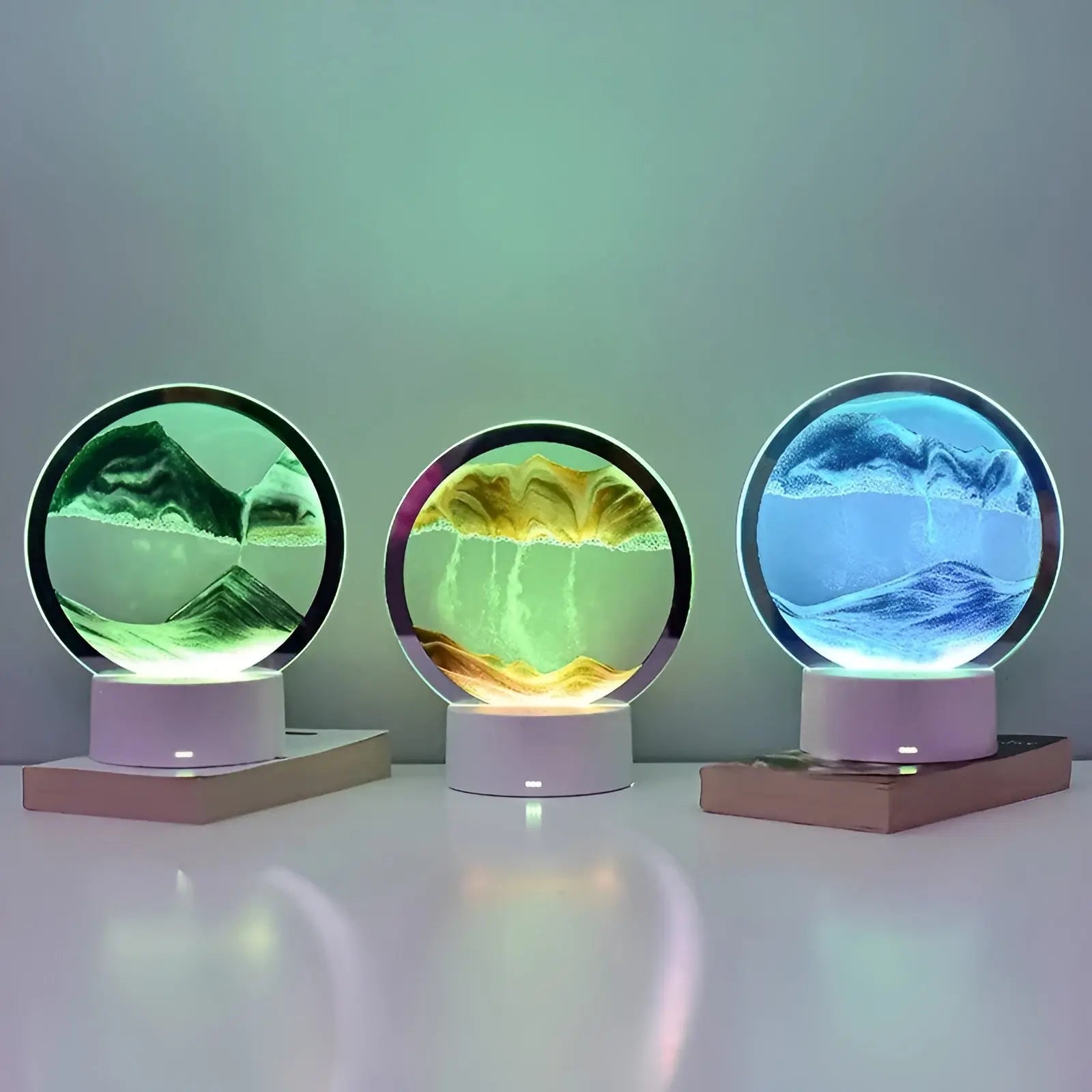 Captivating Quicksand Art Lamp – Magical Animated Lighting for Every Interior