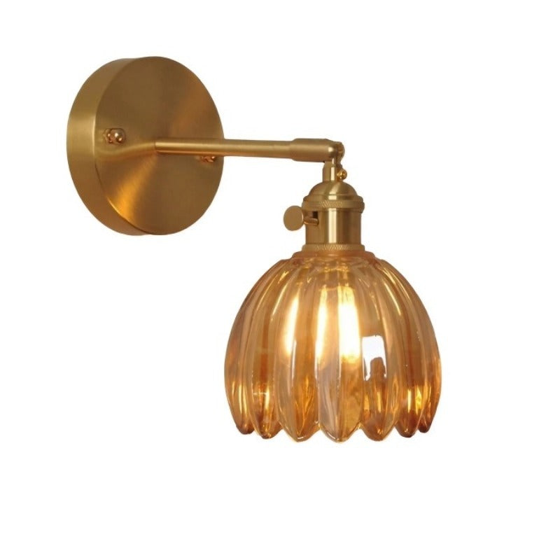 RetroLume – Tulip-Shaped Glass Wall Lamp with Vintage Charm