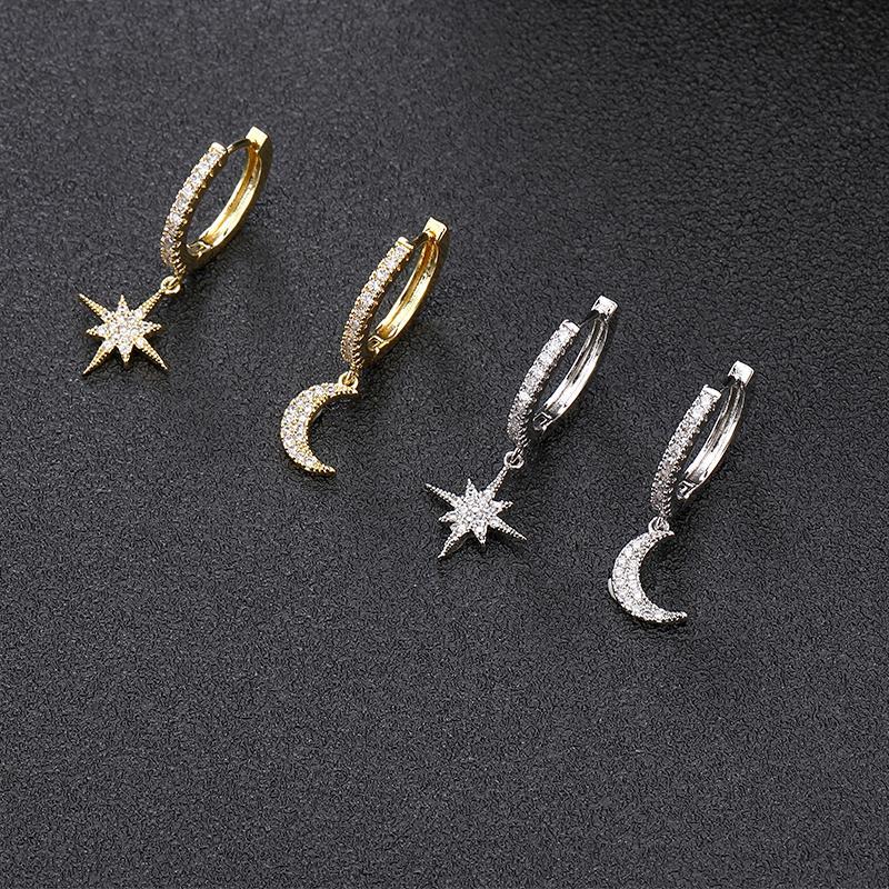 Captivating Moon and Star Earrings - Lunara Collection