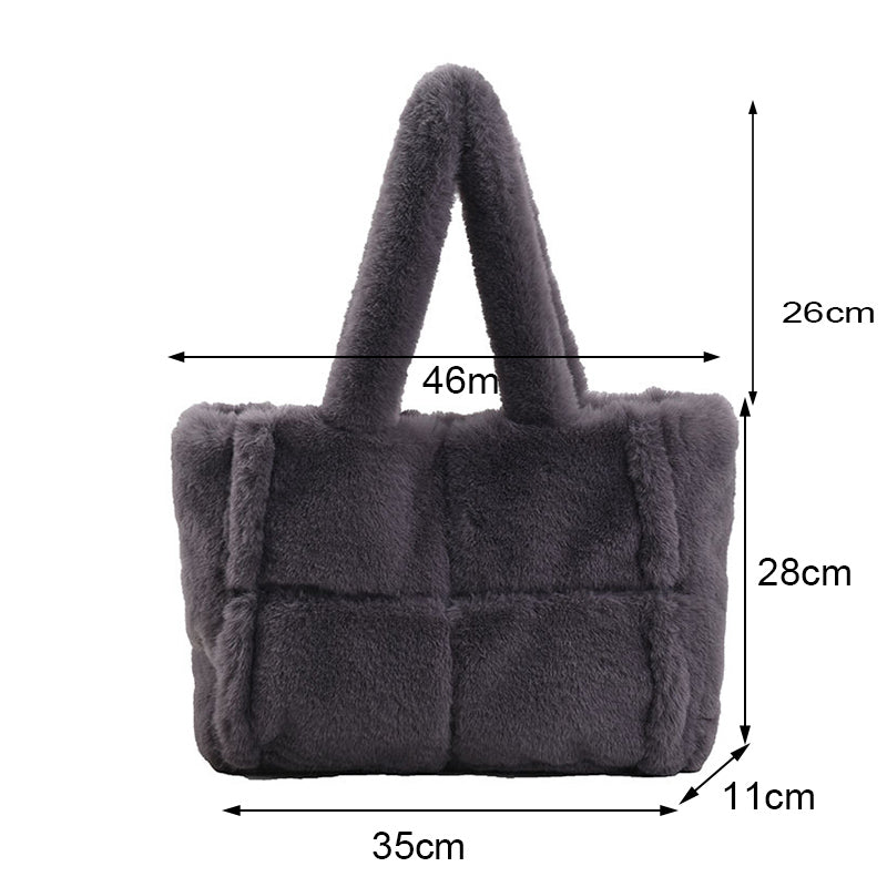 Pipa Plush Bag – Winter Comfortable Women's Handbag