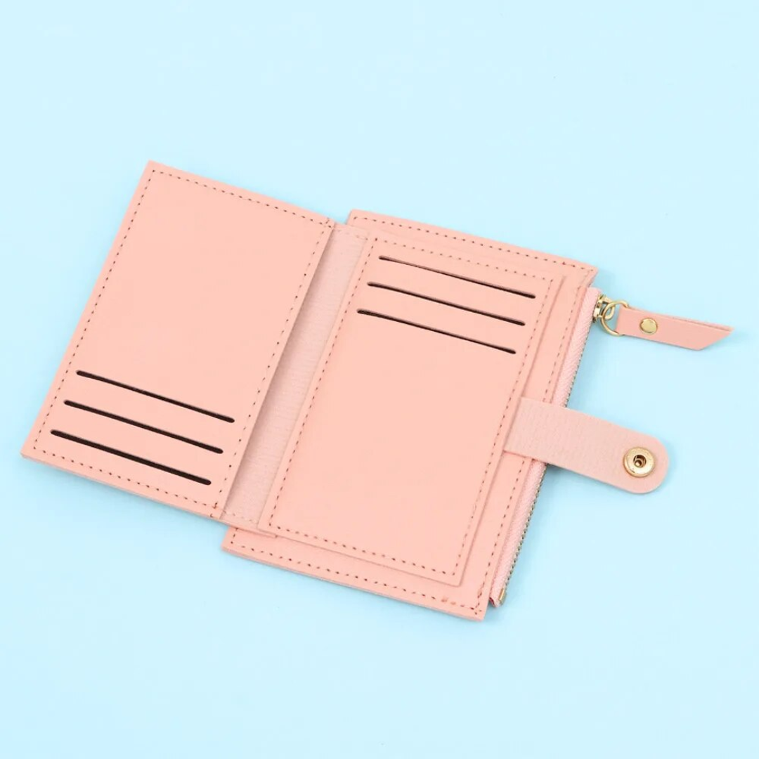 VelvetCoin - Compact Leather Wallet for Women