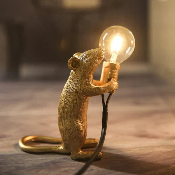 SqueakLight - Playful Mouse-Shaped LED Lamp