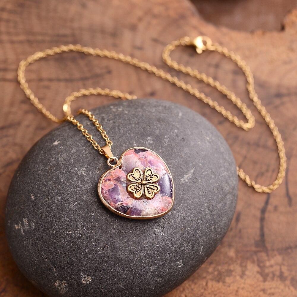 LuckyStone Necklace – Stylish Four Leaf Clover Jewelry