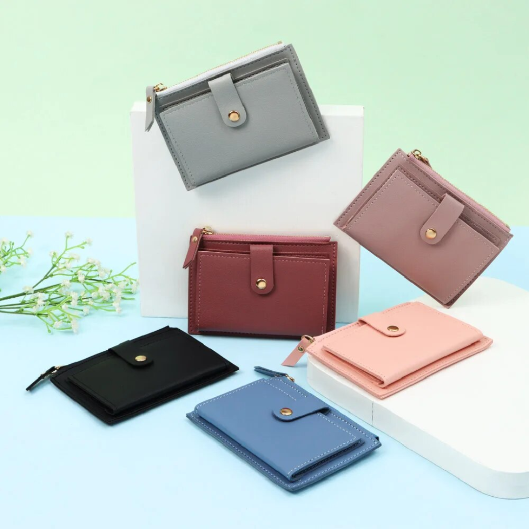 VelvetCoin - Compact Leather Wallet for Women