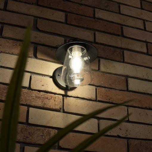 Cate Outdoor Lamp – Black Glass & Stainless Steel LED Lamp