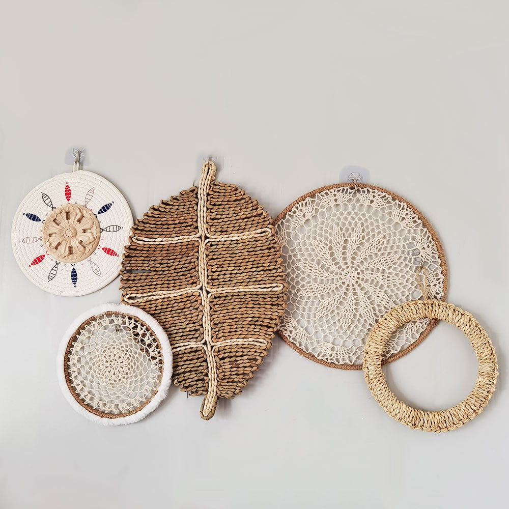 NatureNest - Bohemian Rattan Wall Decoration for Autumn