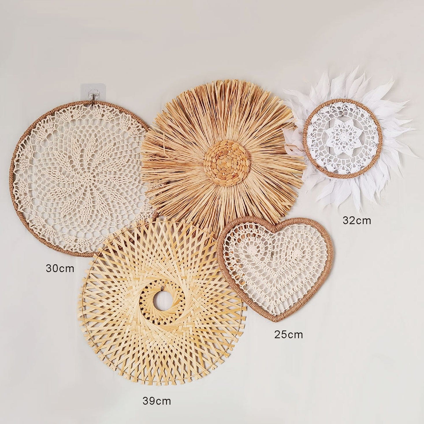 NatureNest - Bohemian Rattan Wall Decoration for Autumn