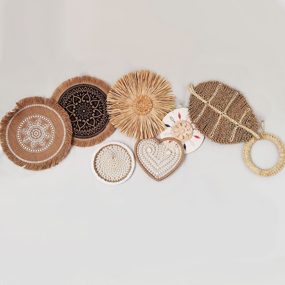 NatureNest - Bohemian Rattan Wall Decoration for Autumn